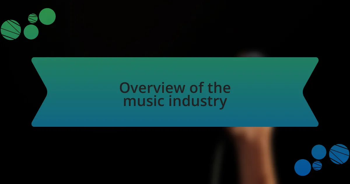 Overview of the music industry